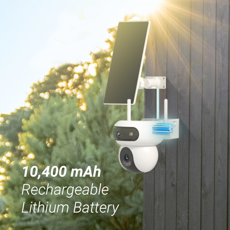 Vanjska baterijska Wi-Fi kamera HB90 + 8W solar panel Kit - Slika 2